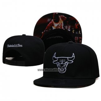 Casquette Chicago Bulls Mitchell & Ness Blanc Noir