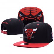 Casquette Chicago Bulls Noir Rouge4