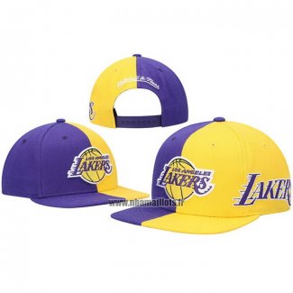 Casquette Los Angeles Lakers Mitchell & Ness Volet Jaune