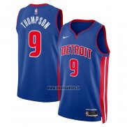 Maillot Detroit Pistons Ausar Thompson NO 9 Icon Bleu