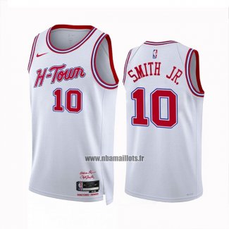 Maillot Houston Rockets Jabari Smith JR. NO 10 Ville 2023-24 Blanc