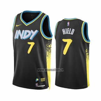 Maillot Indiana Pacers Buddy Hield NO 7 Ville 2023-24 Noir