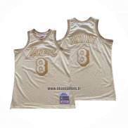 Maillot Los Angeles Lakers Kobe Bryant NO 8 Mitchell & Ness 1996-97 Or