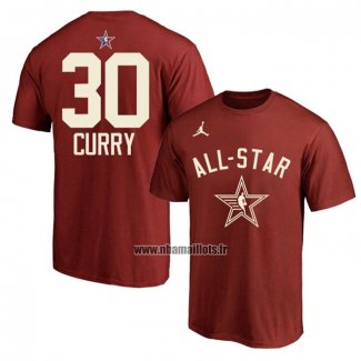 Maillot Manche Courte All Star 2024 Stephen Curry Rouge