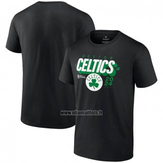 Maillot Manche Courte Boston Celtics 2024 NBA Finals Box Out Noir