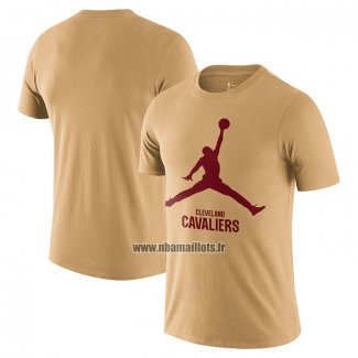 Maillot Manche Courte Cleveland Cavaliers Essential Jumpman Marron