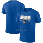 Maillot Manche Courte Dallas Mavericks 2024 NBA Finals Box Out Bleu