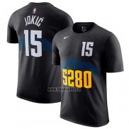 Maillot Manche Courte Denver Nuggets Nikola Jokic Ville 2023-24 Noir