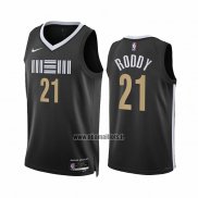 Maillot Memphis Grizzlies David Roddy NO 21 Ville 2023-24 Noir