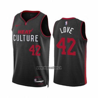 Maillot Miami Heat Kevin Love NO 42 Ville 2023-24 Noir