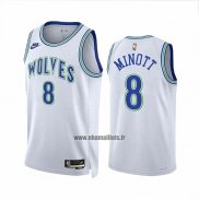 Maillot Minnesota Timberwolves Josh Minott NO 8 Classic 2023-24 Blanc