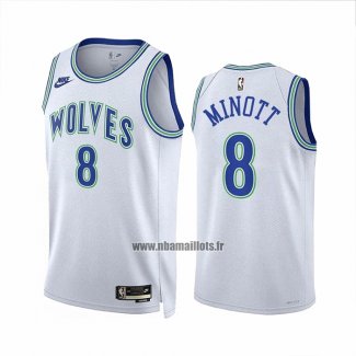 Maillot Minnesota Timberwolves Josh Minott NO 8 Classic 2023-24 Blanc