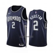 Maillot Orlando Magic Caleb Houstan NO 2 Ville 2023-24 Bleu