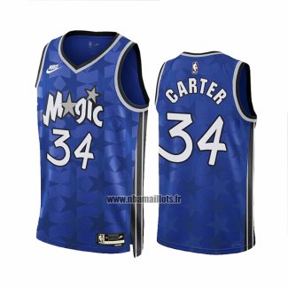 Maillot Orlando Magic Wendell Carter NO 34 Classic 2023-24 Bleu