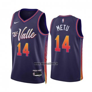 Maillot Phoenix Suns Chimezie Metu NO 14 Ville 2023-24 Volet