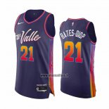 Maillot Phoenix Suns Keita Bates-Diop NO 21 Ville Authentique 2023-24 Volet