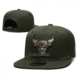 Casquette Chicago Bulls 9FIFTY Snapback Vert Militar