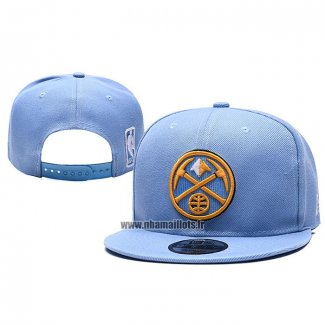 Casquette Denver Nuggets New Era Icon Throwback Snapback Bleu