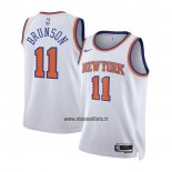 Maillot Enfant New York Knicks Jalen Brunson NO 11 Association 2022-23 Blanc