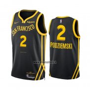 Maillot Golden State Warriors Brandin Podziemski NO 2 Ville 2023-24 Noir