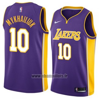 Maillot Los Angeles Lakers Sviatoslav Mykhailiuk No 10 Statement 2018 Volet