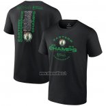 Maillot Manche Courte Boston Celtics 2024 Eastern Conference Champions Jump Ball Roster Noir