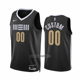 Maillot Memphis Grizzlies Personnalise Ville 2023-24 Noir