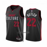 Maillot Miami Heat Jimmy Butler NO 22 Ville 2023-24 Noir