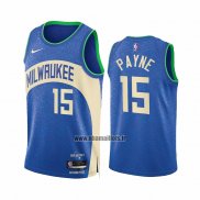 Maillot Milwaukee Bucks Cameron Payne NO 15 Ville 2023-24 Bleu