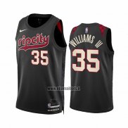 Maillot Portland Trail Blazers Robert Williams III NO 35 Ville 2023-24 Noir