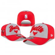 Casquette Chicago Bulls 2020 NBA Draft 9FIFTY Snapback Rouge Gris