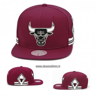 Casquette Chicago Bulls Mitchell & Ness Fucsia