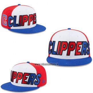 Casquette Los Angeles Clippers Snapback Blanc Bleu Rouge