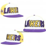 Casquette Los Angeles Lakers 9FIFTY Volet Blanc Jaune