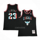 Maillot Chicago Bulls Michael Jordan NO 23 Mitchell & Ness 1997-98 Noir2