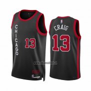 Maillot Chicago Bulls Torrey Craig NO 13 Ville 2023-24 Noir