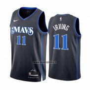 Maillot Dallas Mavericks Kyrie Irving NO 11 Ville 2023-24 Bleu