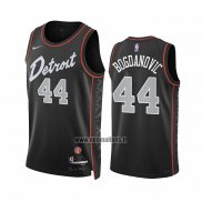 Maillot Detroit Pistons Bojan Bogdanovic NO 44 Ville 2023-24 Noir