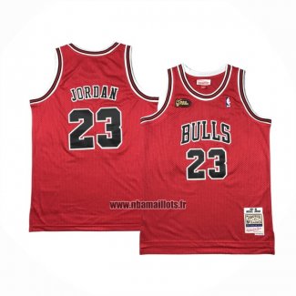 Maillot Enfant Chicago Bulls Michael Jordan NO 23 Mitchell & Ness 1997-98 NBA Finals Rouge