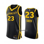 Maillot Golden State Warriors Draymond Green NO 23 Ville Authentique 2023-24 Noir