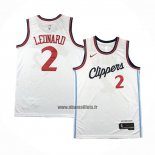 Maillot Los Angeles Clippers Kawhi Leonard NO 2 Association 2024-25 Blanc