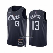 Maillot Los Angeles Clippers Paul George NO 13 Ville 2023-24 Bleu