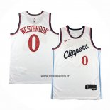 Maillot Los Angeles Clippers Russell Westbrook NO 0 Association 2024-25 Blanc