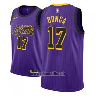 Maillot Los Angeles Lakers Isaac Bonga No 17 Ville 2018 Volet