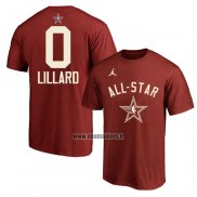 Maillot Manche Courte All Star 2024 Damian Lillard Rouge