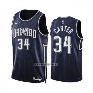 Maillot Orlando Magic Wendell Carter NO 34 Ville 2023-24 Bleu