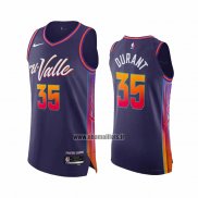 Maillot Phoenix Suns Kevin Durant NO 35 Ville Authentique 2023-24 Volet