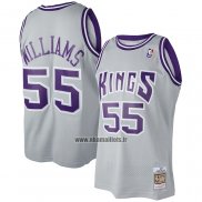 Maillot Sacramento Kings Jason Williams NO 55 Mitchell & Ness 2000-01 Gris