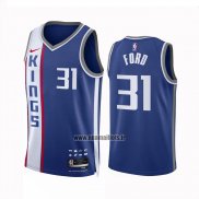 Maillot Sacramento Kings Jordan Ford NO 31 Ville 2023-24 Bleu