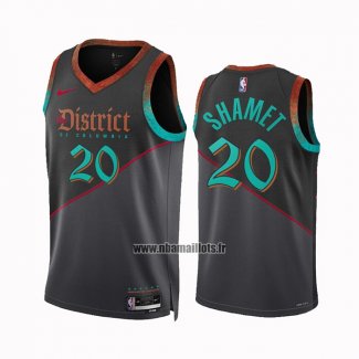 Maillot Washington Wizards Landry Shamet NO 20 Ville 2023-24 Noir